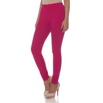 Pink Cotton Ethnic Wear Churidar Leggings For Women'S 2
