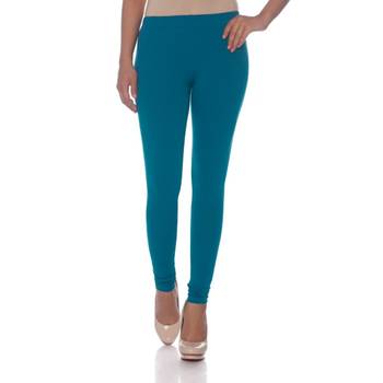 Blue Cotton Ethnic Wear Churidar Leggings For Women'S 1