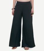Black Rayon palazzo pants
