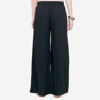 Black Rayon palazzo pants 3