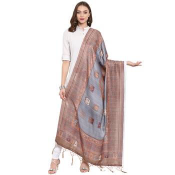 Designer party wear pashmina dupatta 1