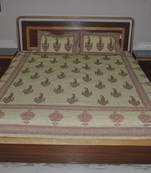 Lal Haveli Rajasthani Bedsheets for Double Bed Cotton 107 X 93 inches