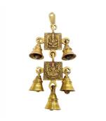 Brass hanging lakshmi ganesh bell & size is 3"x8".