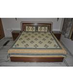 Jaipuri Block Print Double Bedsheet With 2 Pillow Covers 107 X 93 Inches