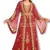 Maroon embroidered georgette moroccan islamic kaftans