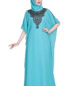 Phirozy embroidered georgette moroccan islamic kaftans
