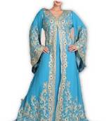 Phirozy embroidered georgette moroccan islamic kaftans