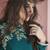 Dark Aqua Blue Georgette Designer Long Party Wear Kurti