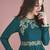 Dark Aqua Blue Georgette Designer Long Party Wear Kurti