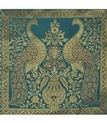 Rajasthani Hand Art Peacock Work Design Silk Table Runner & Table Cloth 60 x 16 Inch Green Color Mother's Day Gift