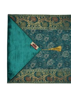 Lal Haveli Green Silk Fabric Dining Table Runner 72 x 16 inch 4
