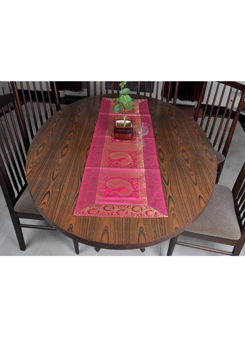Pink Coffee Table Runner Table Runner Tablecloth Table Mat Cloth Embroidery Nordic Light