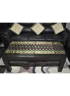 Polka Dot Design Silk Table Runner 63 x 17 Inches 1
