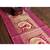 Lal Haveli Peacock Design Pink Color Silk Fabric Dining Table Runner 60 X 16 inches