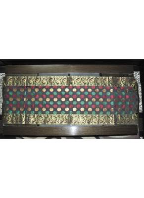 Polka Dot Design Silk Table Runner 63 x 17 Inches 2