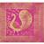 Lal Haveli Peacock Design Pink Color Silk Fabric Dining Table Runner 60 X 16 inches