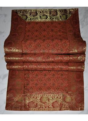 Decorative Silk Table Runner Vintage 60 X 16 Inches 3