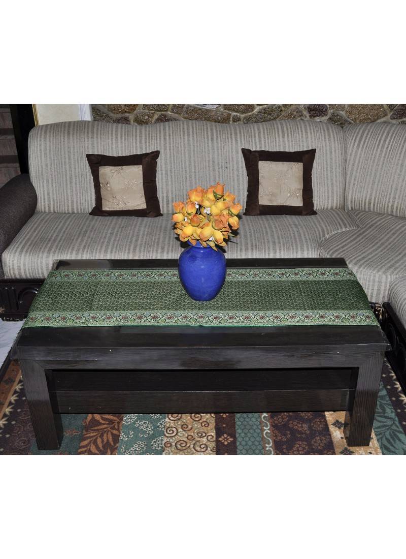 Room Decorative Silk Dining Table Runner & Table Cloth 60 X 16 Inches