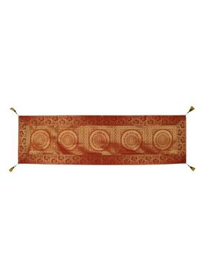 Lal Haveli Red Silk Table Runner for Wedding Decoration, Bright Silk and Smooth Fabric Party Table Runners 60 X 16 inch 1