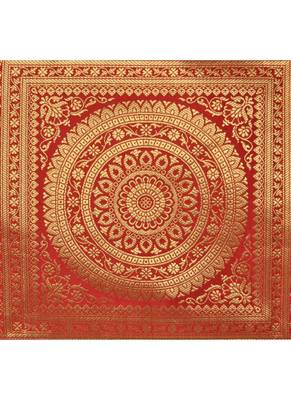 Lal Haveli Red Silk Table Runner for Wedding Decoration, Bright Silk and Smooth Fabric Party Table Runners 60 X 16 inch 2