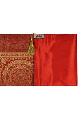Lal Haveli Red Silk Table Runner for Wedding Decoration, Bright Silk and Smooth Fabric Party Table Runners 60 X 16 inch 4