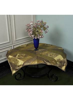 Elephant Work Design Square Silk Table Cloth 35 X 35 Inches 2