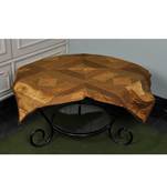 Home Decorative Elephant Work Silk Table Cloth 35 X 35 Inches