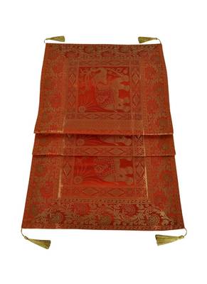 Lal Haveli Eye Catching Elephant Design Silk Table Runner Table Decor 72 x 16 inch 3