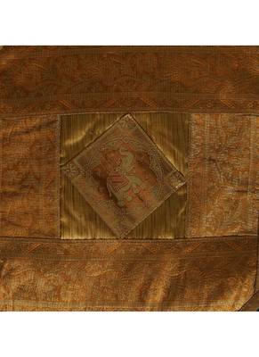 Home Decorative Elephant Work Silk Table Cloth 35 X 35 Inches 3