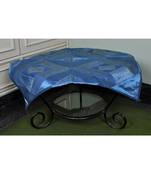 Silk Peacock Design Table Cloths 35 X 35 Inches