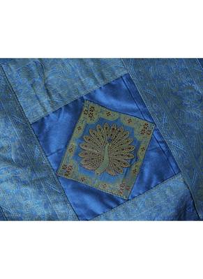 Silk Peacock Design Table Cloths 35 X 35 Inches 3