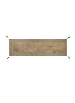 Lal Haveli Wedding Banquet Table Decoration Silk Table Runner 60 x 16 inch White 1