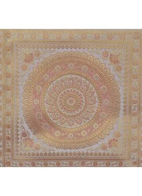 Lal Haveli Wedding Banquet Table Decoration Silk Table Runner 60 x 16 inch White 2