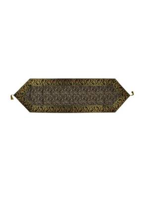 Lal Haveli Decorative Designer Black Silk Table Runner 60 X 16 inch 1
