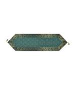 Lal Haveli Green Silk Table Runner Wedding Party Table Decorations/Birthday Parties 60 x 16 inch