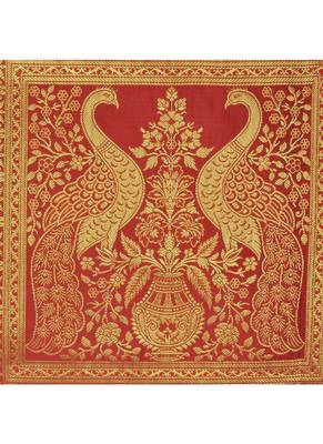 Lal Haveli Peacock Design Table Decor Silk Table Runner 60 x 16 inch 2