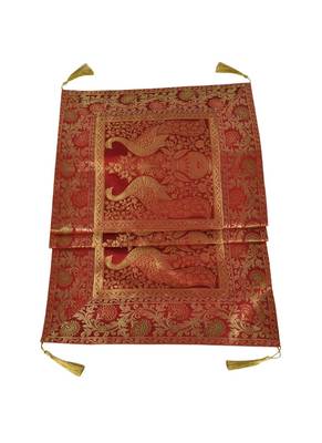 Lal Haveli Peacock Design Table Decor Silk Table Runner 60 x 16 inch 3