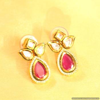 Ruby Kundan Meenakari Necklace Set 3