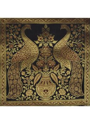 Lal Haveli Handmade Peacock Design Silk Table Runner 60 X 16 inch 2