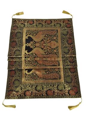 Lal Haveli Handmade Peacock Design Silk Table Runner 60 X 16 inch 3