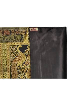 Lal Haveli Handmade Peacock Design Silk Table Runner 60 X 16 inch 4