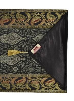 Lal Haveli Black Silk Table Runner for Wedding Decoration Bright Silk and Smooth Fabric Party Table Runner 60 X 16 inch 4