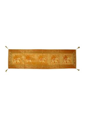 Lal Haveli Elephant Design Silk Table Runner Wedding Table Decorations Centerpieces 60 X 16 inch 1