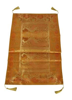 Lal Haveli Eye Catching Peacock Silk Table Runner for Parties Table Decor 60 X 16 inch 3