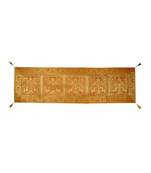 Lal Haveli Elephant & Peacock Design Silk Fabric Dining Table Runner 60 X 16 inch
