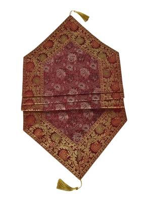 Lal Haveli Dining Table Decoration Silk Table Runner by 60 x 16 inch 3