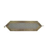 Lal Haveli Grey Silk Fabric Table Runner Decorative Items 60 x 16 inch
