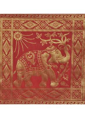Lal Haveli Elephant Design Silk Fabric Dining Table Decoration Table Runner 72 x 16 inch 2