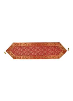 Lal Haveli Silk Fabric Kitchen Table Runner Ideal for Wedding, Dinner, Parties, Table Decor - Rectangular 60 x 16 inch 1