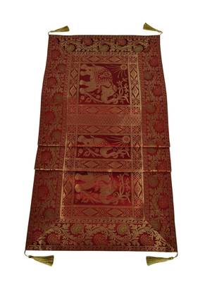 Lal Haveli Elephant Design Silk Fabric Dining Table Decoration Table Runner 72 x 16 inch 3